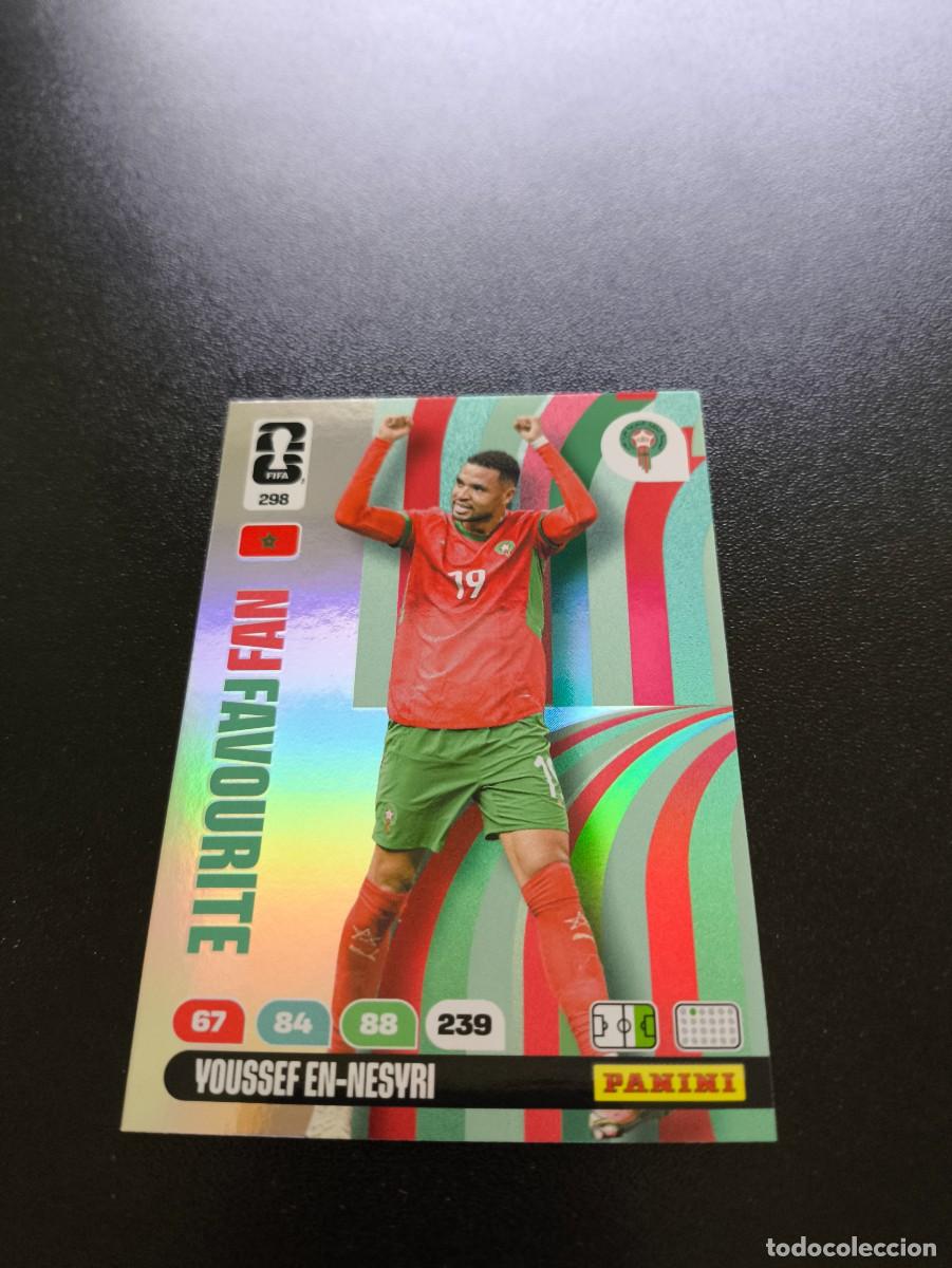 Cromos de F&uacute;tbol: 298 Youssef En-Nesyri fan favourite marruecos ADRENALYN MUNDIAL FIFA WORLD CUP 2026 PANINI NO LIGA