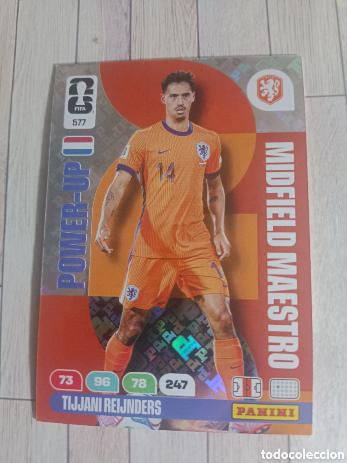 Cromos de F&uacute;tbol: 577 REIJNDERS HOLANDA MIDFIELD MAESTRO POWER-UP ADRENALYN XL MUNDIAL WORLD CUP 2026 PANINI 26