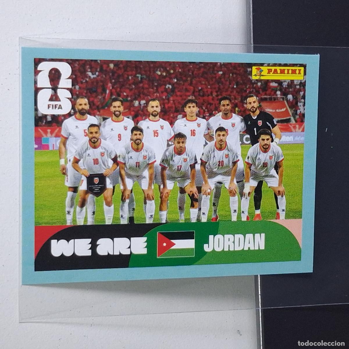 Cromos de F&uacute;tbol: A37 JOR13 TEAM PHOTO EQUIPO 13 JORDANIA JOR MUNDIAL FIFA WORLD CUP 2026 STICKER PANINI