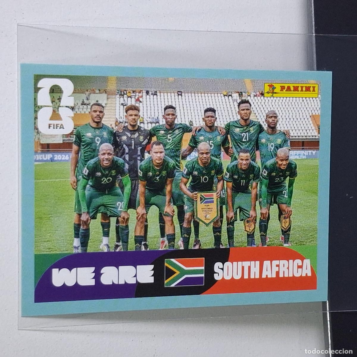 Cromos de F&uacute;tbol: A37 RSA13 TEAM PHOTO EQUIPO 13 SUD&Aacute;FRICA RSA SOUTH AFRIKA MUNDIAL FIFA WORLD CUP 2026 STICKER PANINI