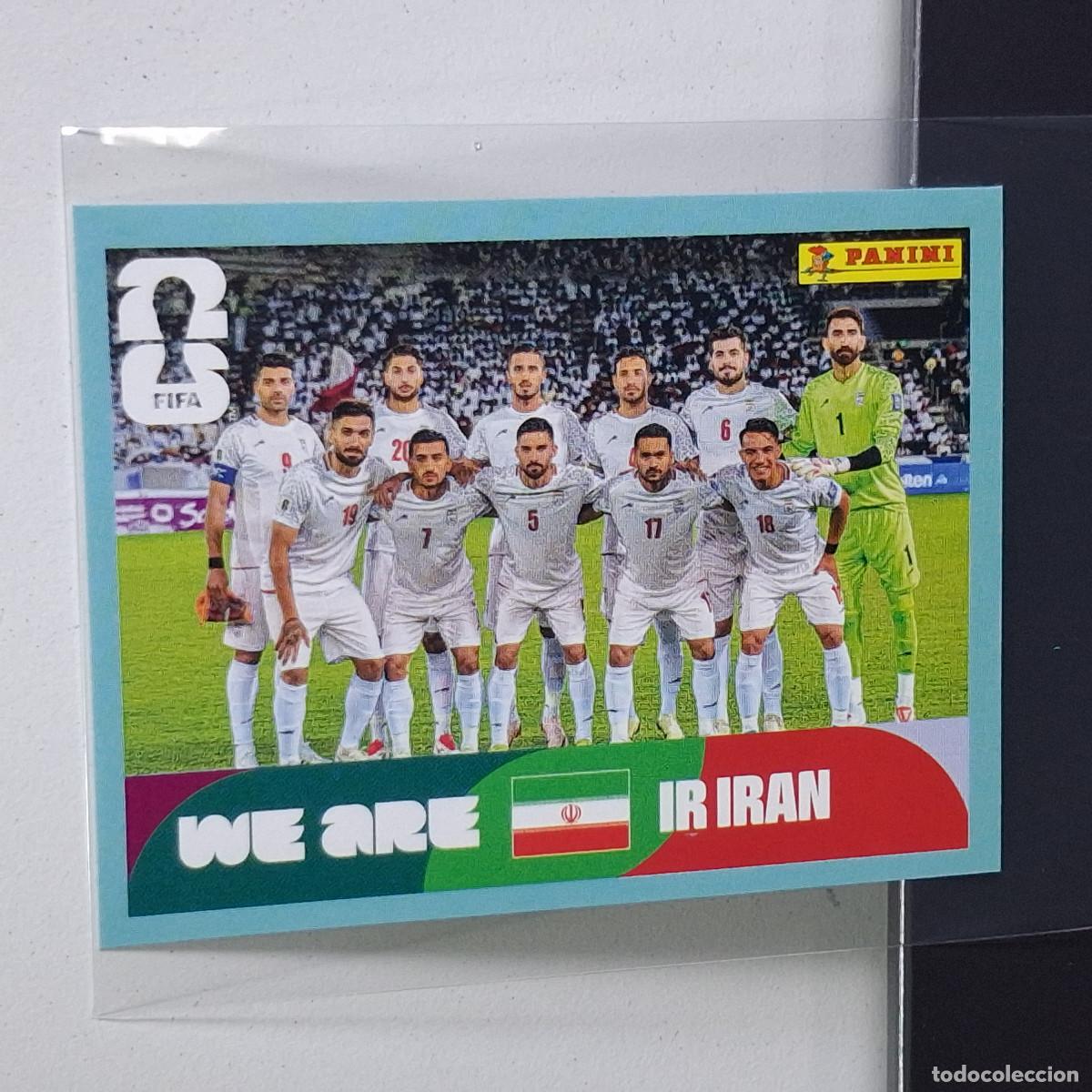 Cromos de F&uacute;tbol: A37 IRN13 TEAM PHOTO EQUIPO 13 IR&Aacute;N IRAO IRN MUNDIAL FIFA WORLD CUP 2026 STICKER PANINI