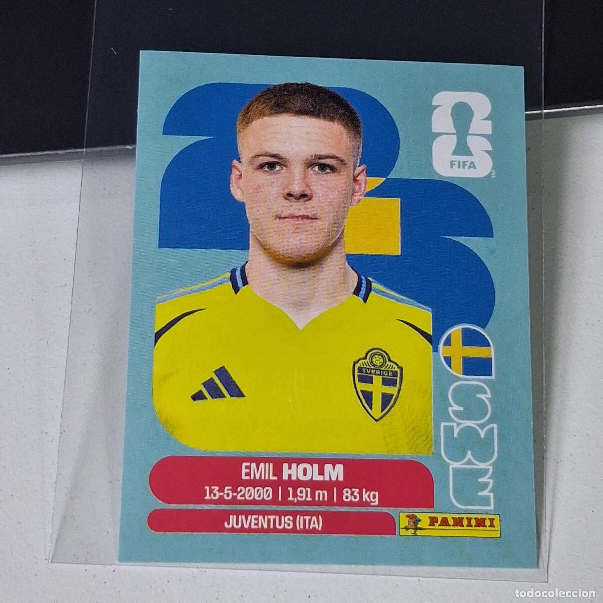 Cromos de F&uacute;tbol: A37 SWE5 EMIL HOLM 5 SUECIA SWEDEN SWE MUNDIAL FIFA WORLD CUP 2026 STICKER PANINI