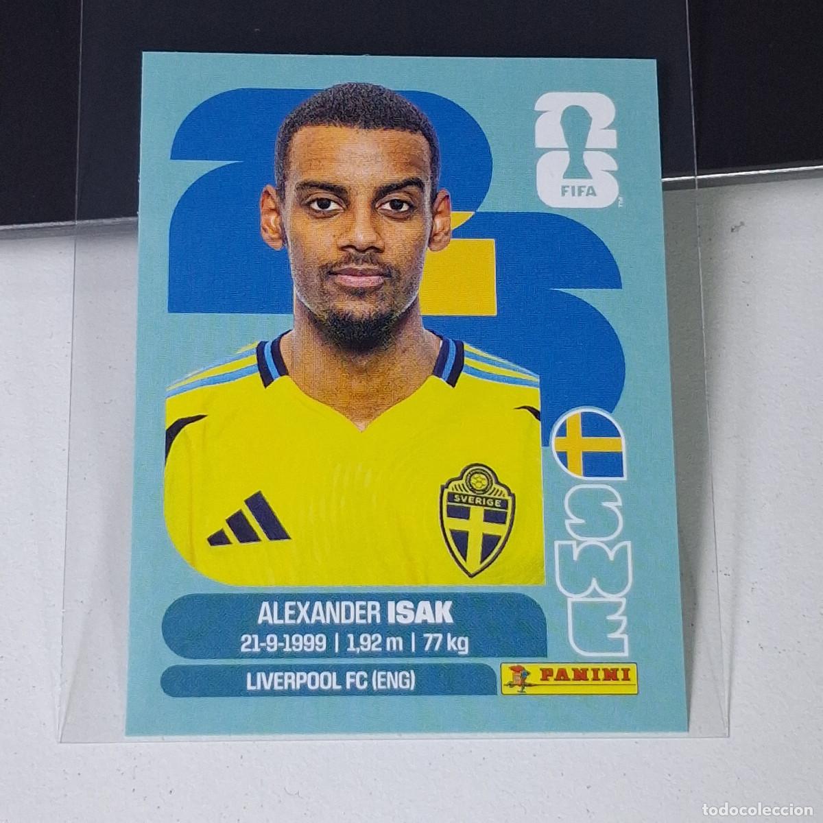Cromos de F&uacute;tbol: A37 SWE19 ALEXANDER ISAK 19 SUECIA SWEDEN SWE MUNDIAL FIFA WORLD CUP 2026 STICKER PANINI