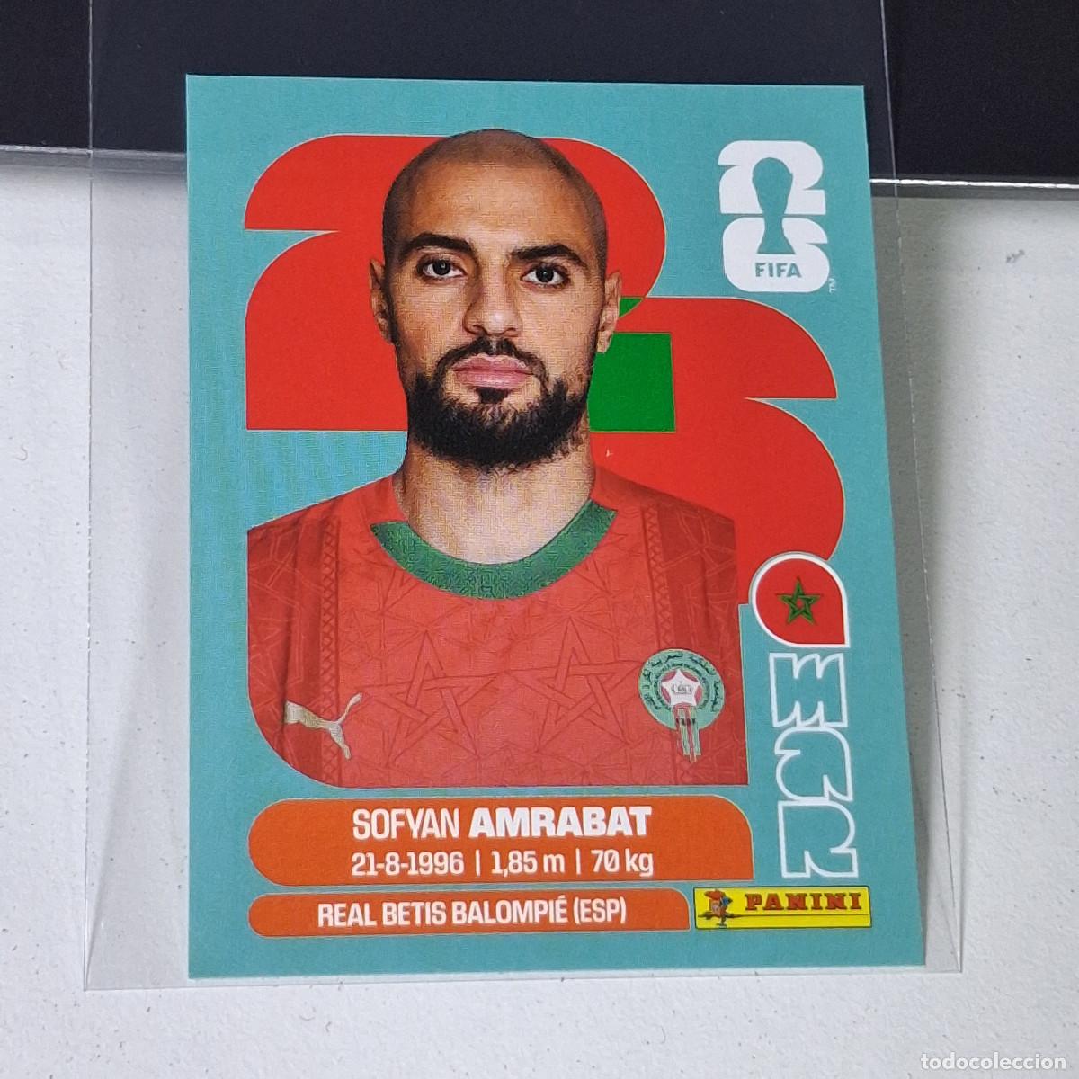Cromos de F&uacute;tbol: A37 MAR10 SOFYAN AMRABAT 10 MARRUECOS MOROCCO MAR MUNDIAL FIFA WORLD CUP 2026 STICKER PANINI