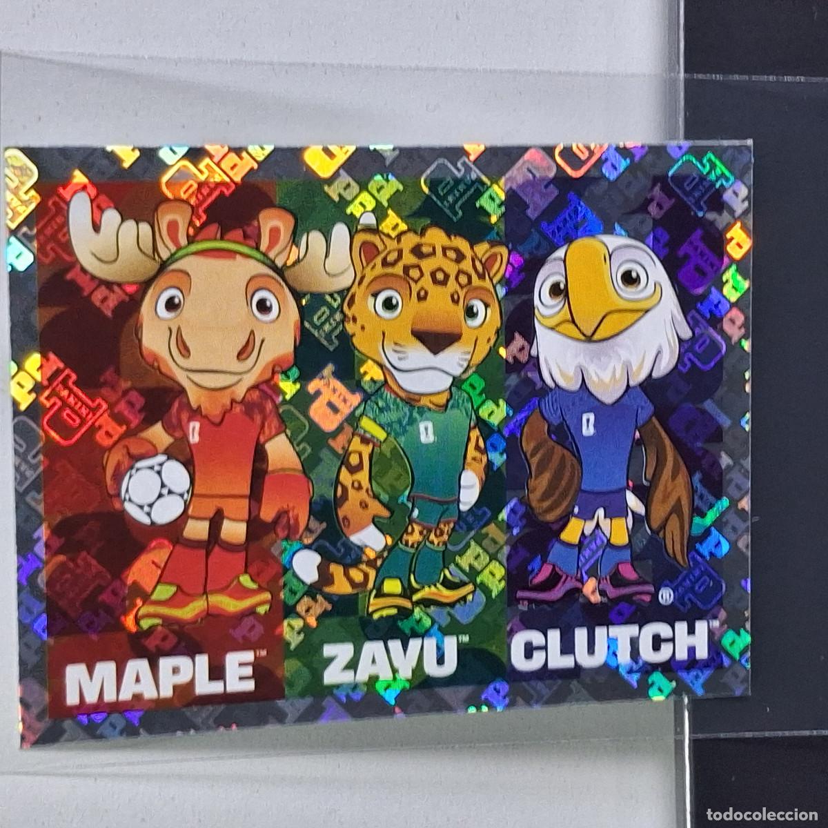 Cromos de F&uacute;tbol: A37 FWC 3 FWC3 OFFICIAL MASCOTAS MAPLE ZAYU CLUTCH MUNDIAL FIFA WORLD CUP 2026 STICKER PANINI