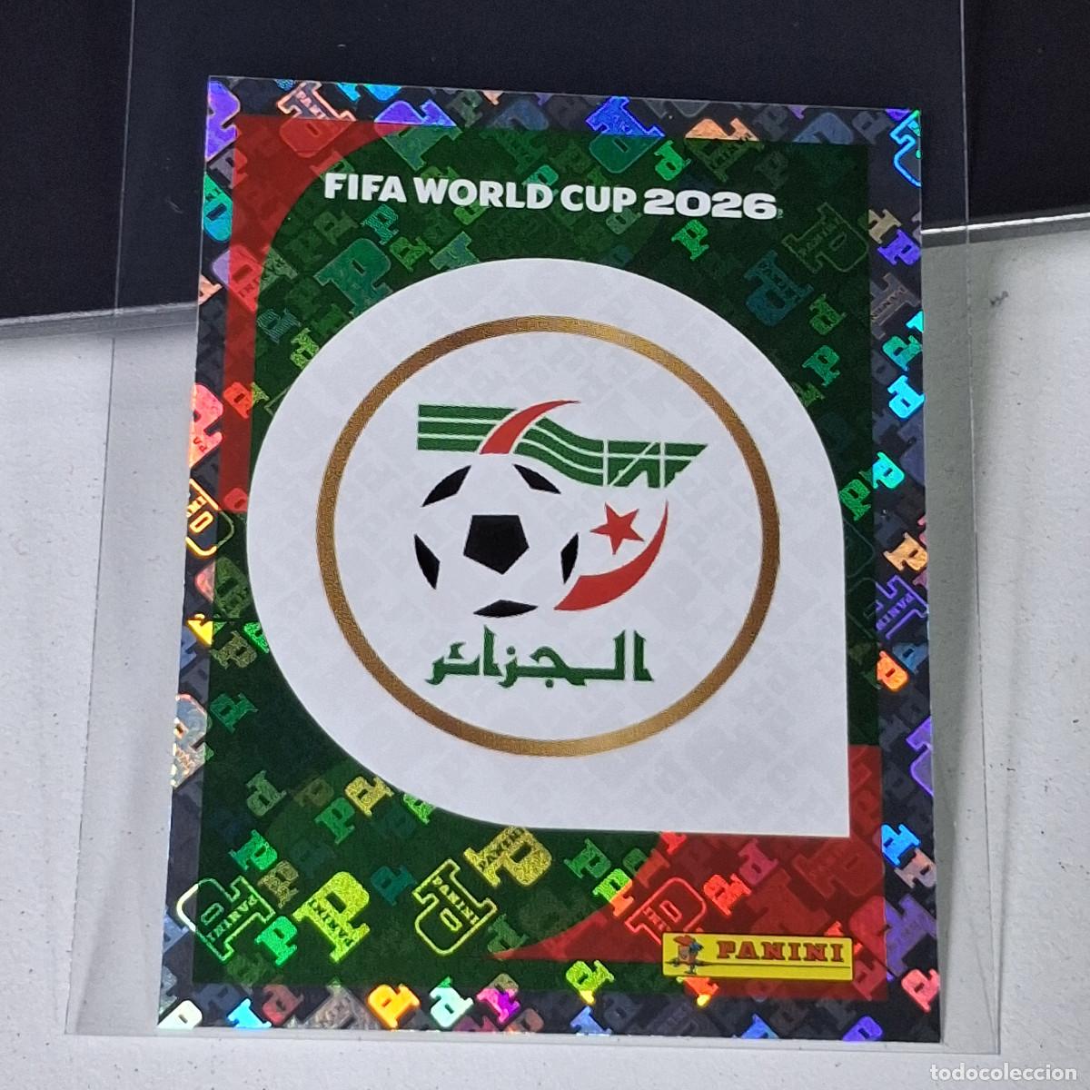 Cromos de F&uacute;tbol: A37 ALG1 ALG 1 ESCUDO LOGO BADGE ARGELIA / ALGERIA MUNDIAL FIFA WORLD CUP 2026 STICKER PANINI