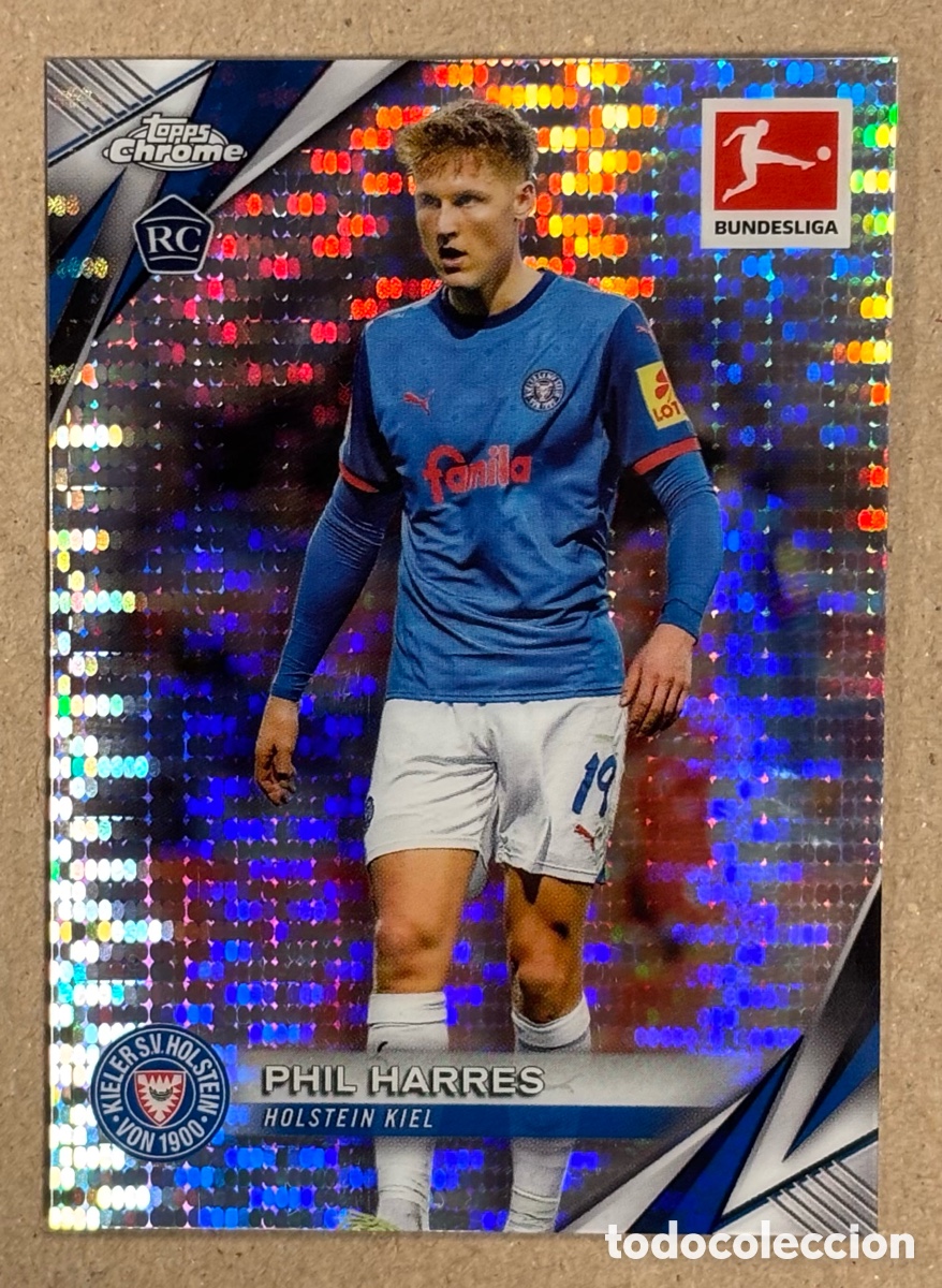 Cromos de F&uacute;tbol: PHIL HARRES (HOLSTEIN KIEL). CARTA REFRACTOR BUNDESLIGA TOPPS CHROME 2025. #53.