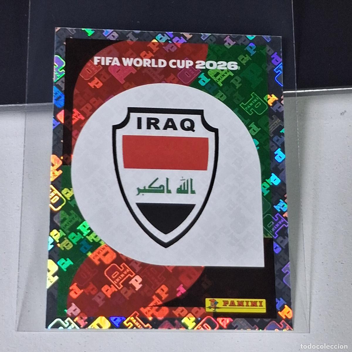 Cromos de F&uacute;tbol: A37 IRQ1 EMBLEM ESCUDO BADGE LOGO 1 IRAQ IRQ 1 MUNDIAL FIFA WORLD CUP 2026 STICKER PANINI