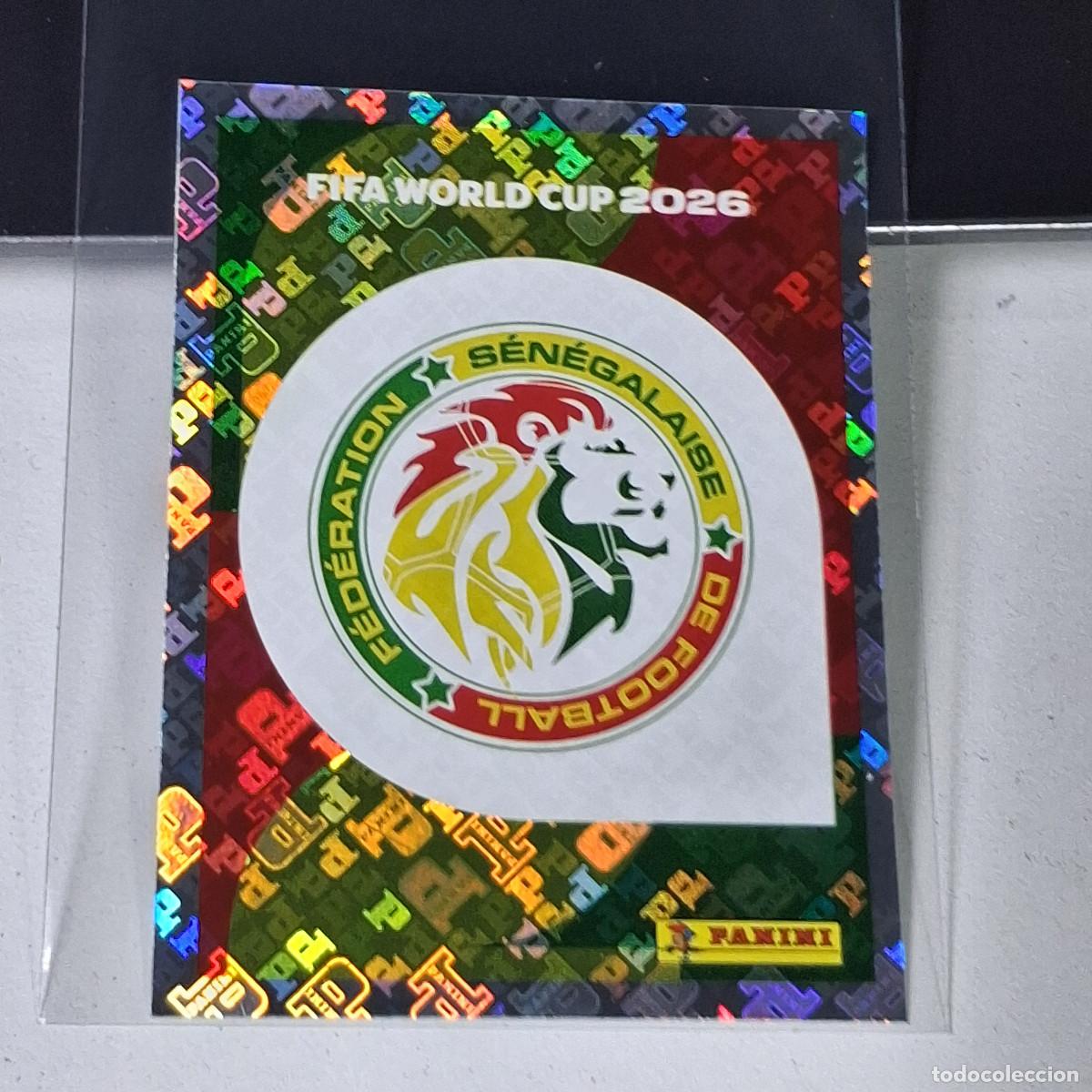Cromos de F&uacute;tbol: A37 SEN1 EMBLEM ESCUDO 1 SENEGAL SEN MUNDIAL FIFA WORLD CUP 2026 STICKER PANINI