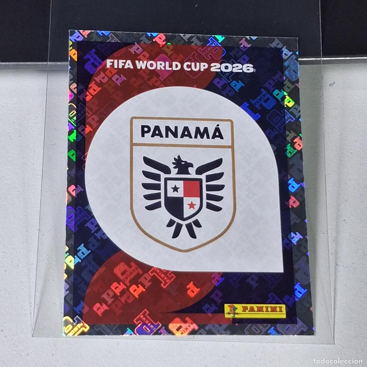 Cromos de F&uacute;tbol: A37 PAN1 PAN 1 ESCUDO EMBLEM ESCUDO 1 PANAM&Aacute; MUNDIAL FIFA WORLD CUP 2026 STICKER PANINI