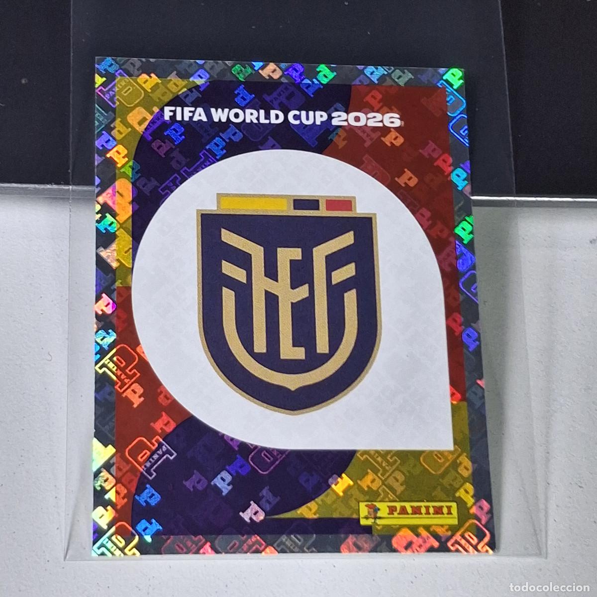 Cromos de F&uacute;tbol: A37 ECU1 EMBLEM ESCUDO 1 ECUADOR ECU MUNDIAL FIFA WORLD CUP 2026 STICKER PANINI