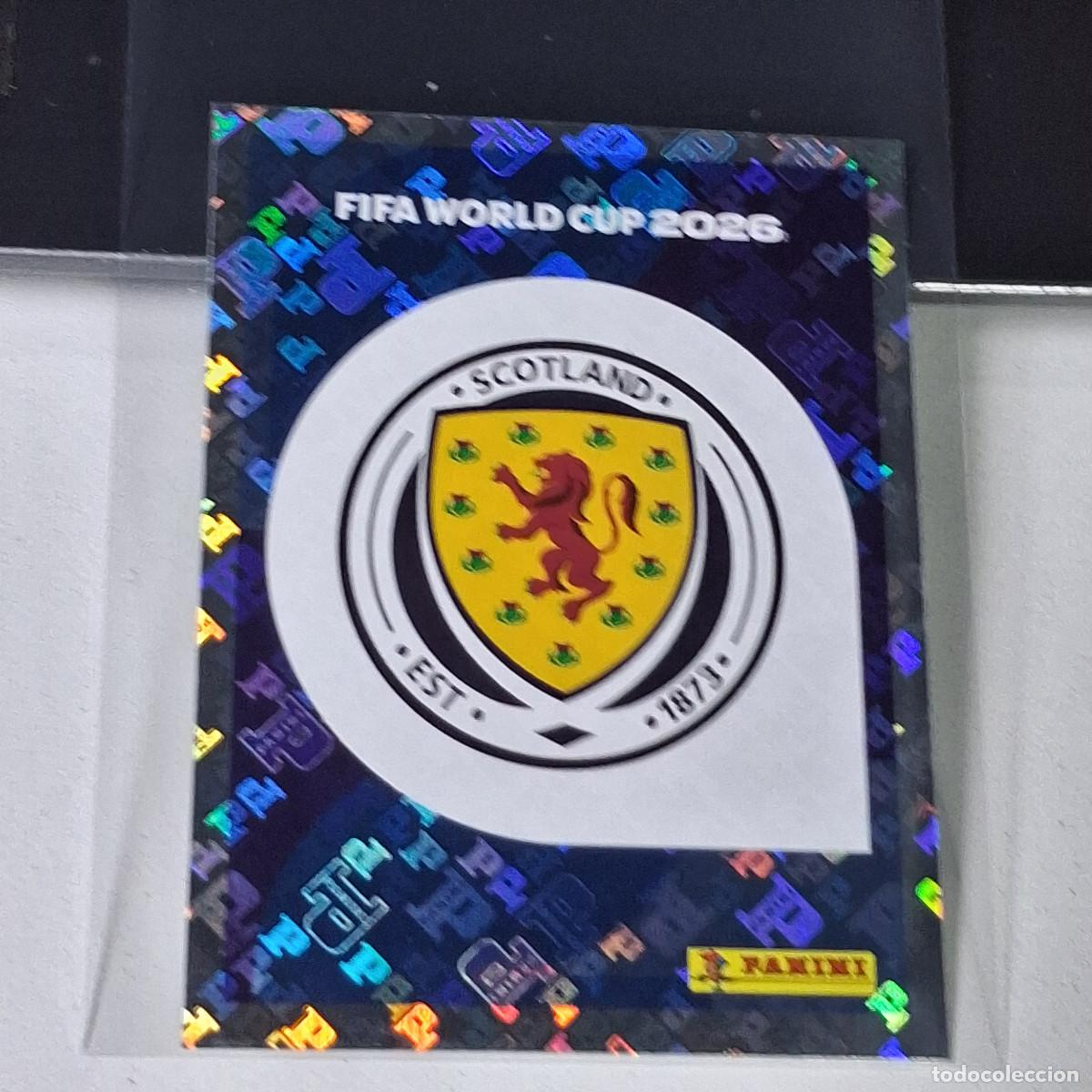 Cromos de F&uacute;tbol: A37 SCO1 SCO 1 ESCUDO LOGO BADGE ESCOCIA / SCOTLAND MUNDIAL FIFA WORLD CUP 2026 STICKER PANINI