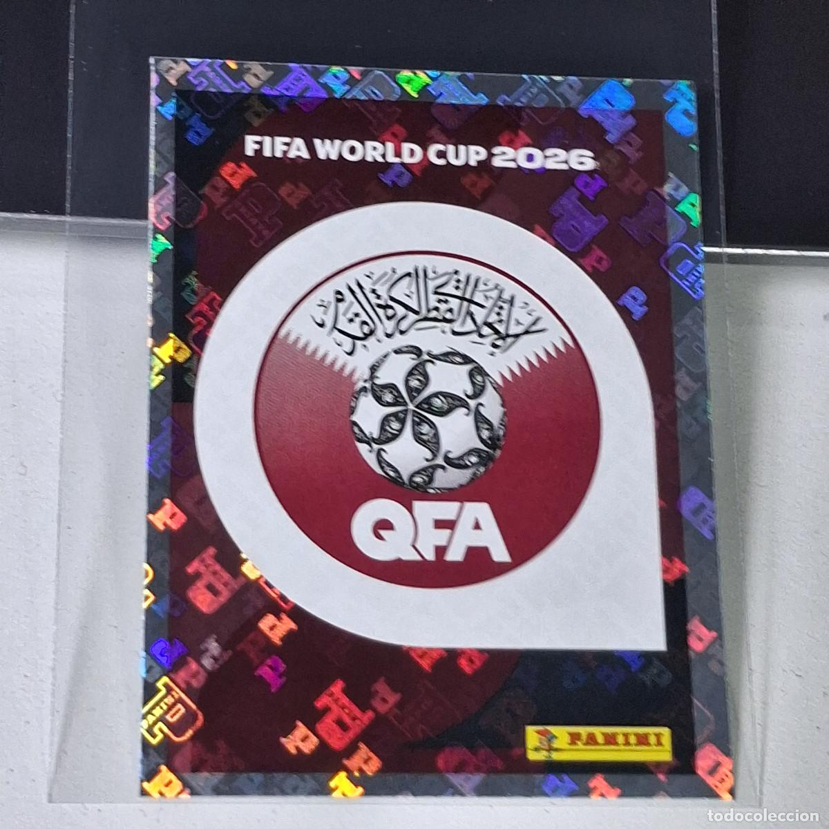 Cromos de F&uacute;tbol: A37 QAT1 QAT 1 ESCUDO QATAR MUNDIAL FIFA WORLD CUP 2026 STICKER PANINI