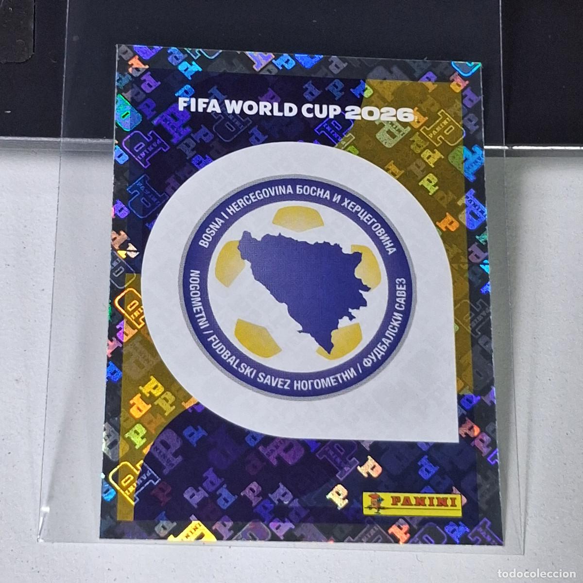 Cromos de F&uacute;tbol: A37 BIH1 EMBLEM ESCUDO 1 BOSNIA HERZEGOVINA BIH MUNDIAL FIFA WORLD CUP 2026 STICKER PANINI