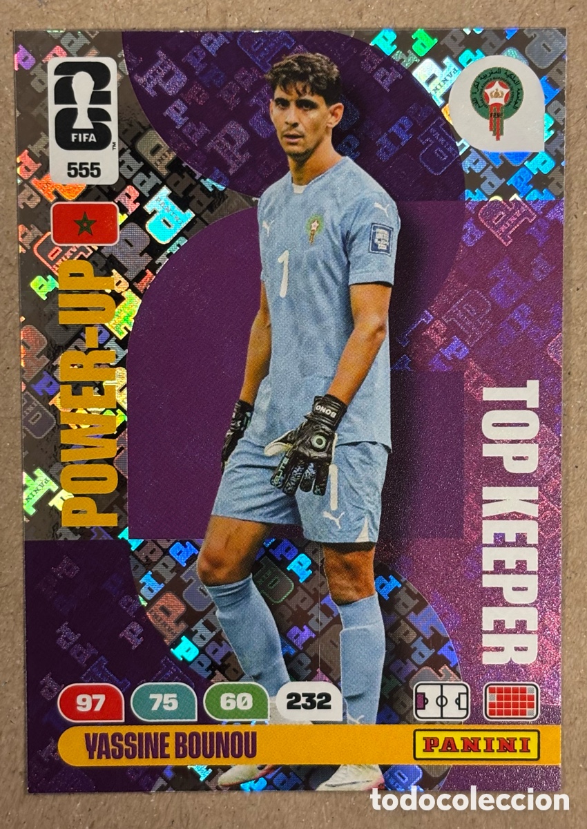 Cromos de F&uacute;tbol: YASSINE BOUNOU (MARRUECOS). CARTA POWER-UP TOP KEEPER PANINI ADRENALYN XL FIFA WORLD CUP 2026