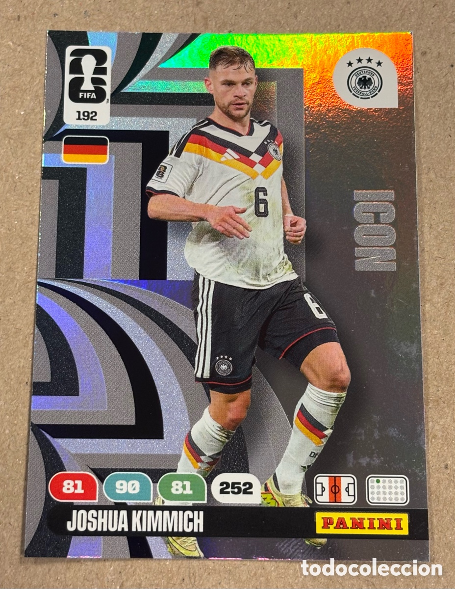 Cromos de F&uacute;tbol: JOSHUA KIMMICH (ALEMANIA). CARTA ICON PANINI ADRENALYN XL FIFA WORLD CUP 2026. #192.