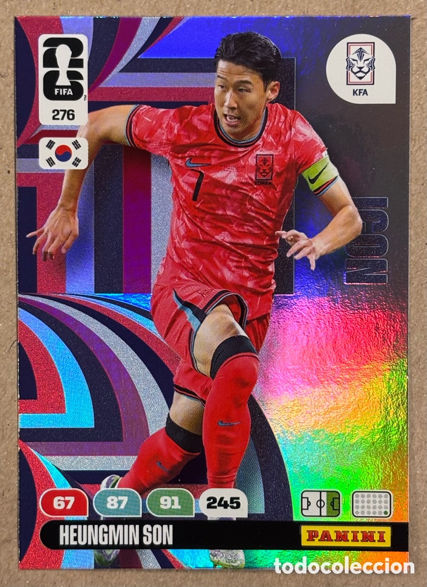 Cromos de F&uacute;tbol: HEUNGMIN SON (COREA DEL SUR). CARTA ICON PANINI ADRENALYN XL FIFA WORLD CUP 2026. #276.