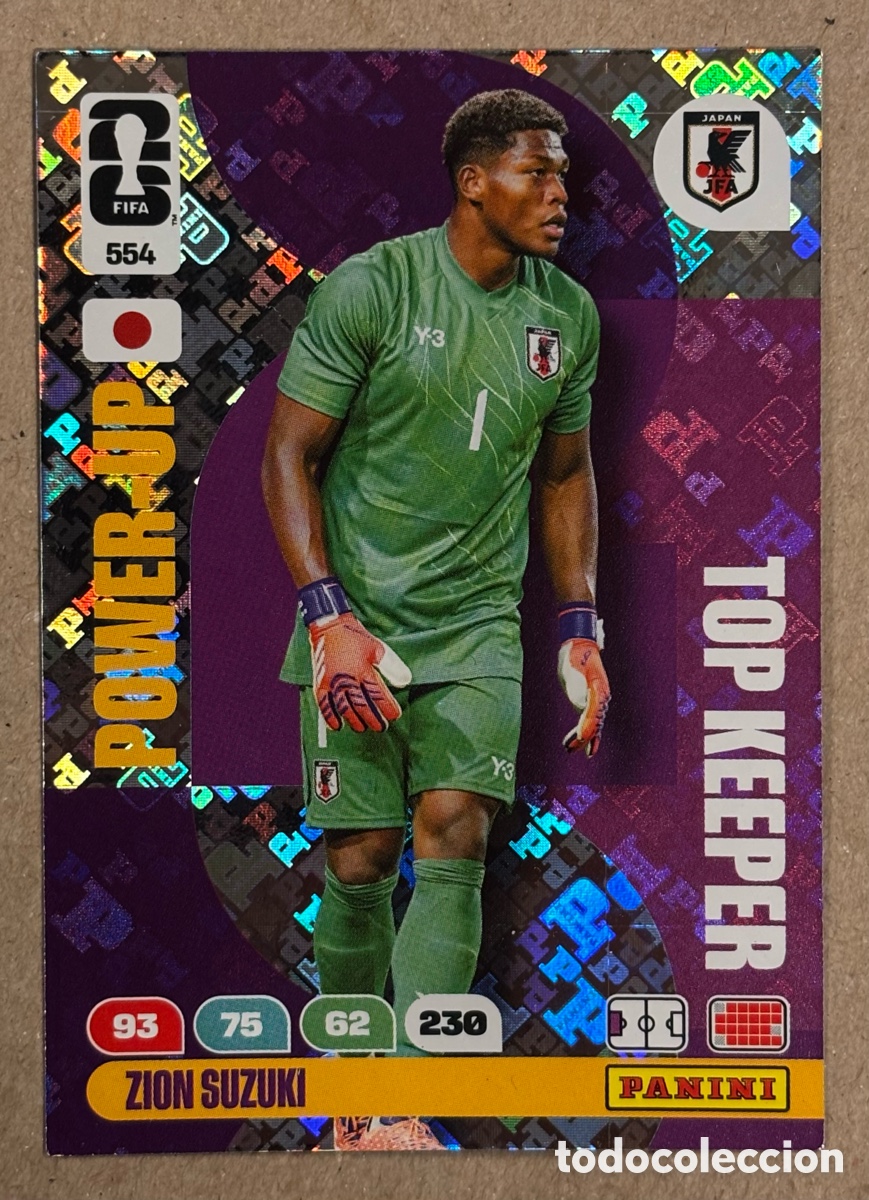 Cromos de F&uacute;tbol: ZION SUZUKI (JAP&Oacute;N). CARTA POWER-UP TOP KEEPER PANINI ADRENALYN XL FIFA WORLD CUP 2026. #554.