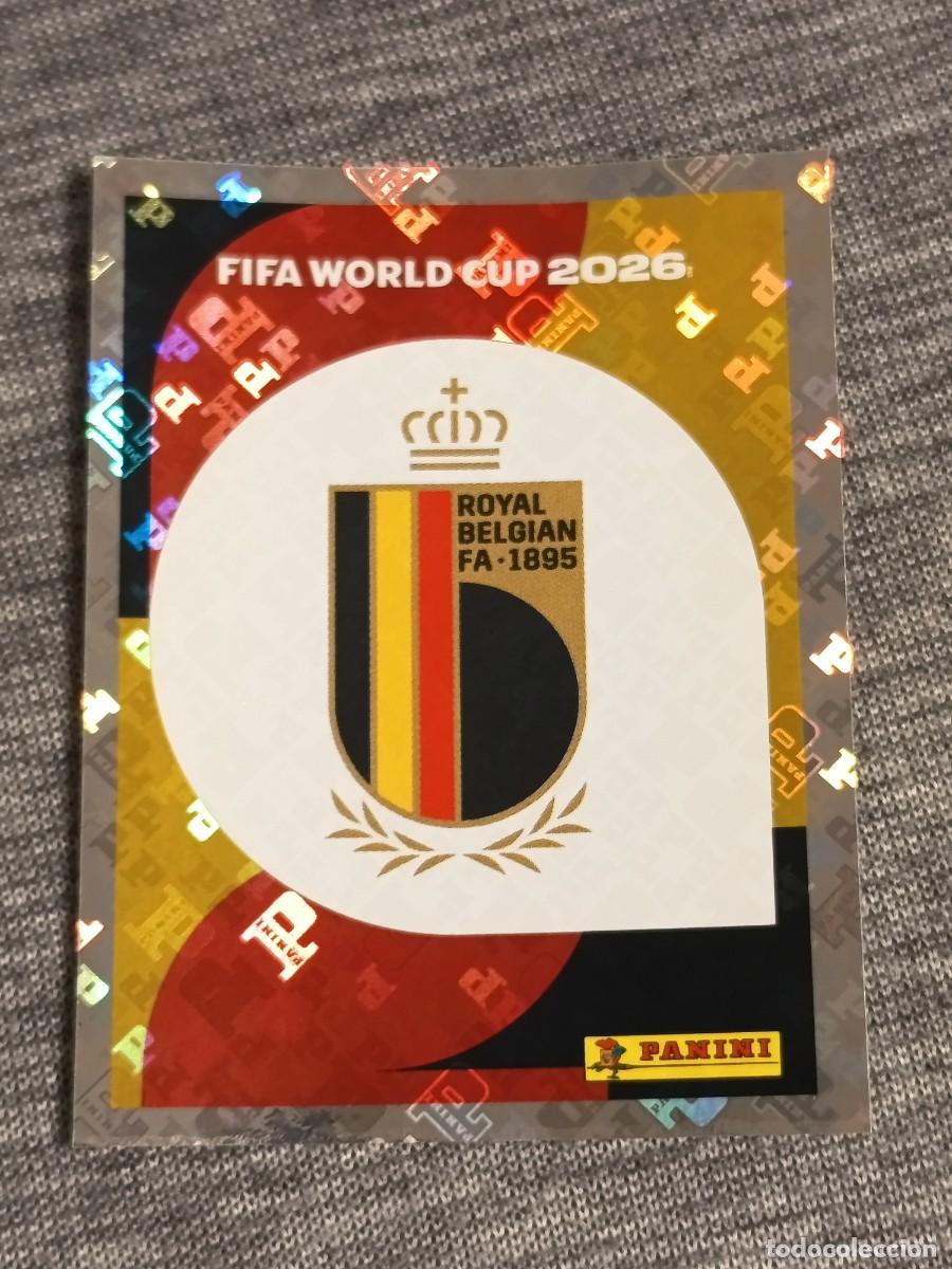 Cromos de F&uacute;tbol: ESCUDO BELGICA BEL 1 STICKER MUNDIAL 2026 PANINI FIFA WORLD CUP NUEVO