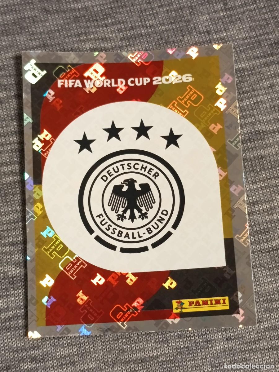 Cromos de F&uacute;tbol: ESCUDO ALEMANIA GER 1 STICKER MUNDIAL 2026 PANINI FIFA WORLD CUP NUEVO