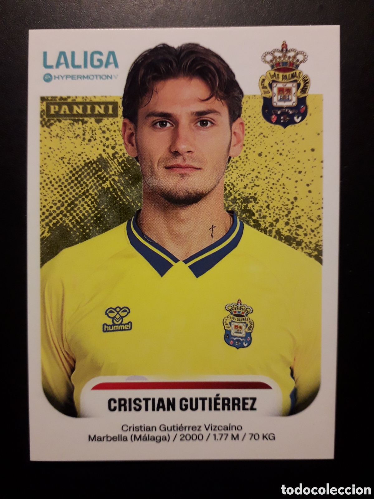 Cartes &agrave; collectionner de Football: CRISTIAN GUTI&Eacute;RREZ LAS PALMAS N&deg; 257 B LALIGA HYPERMOTION 25 26 2025 2026 PANINI PEDIDO M&Iacute;NIMO 3&euro;