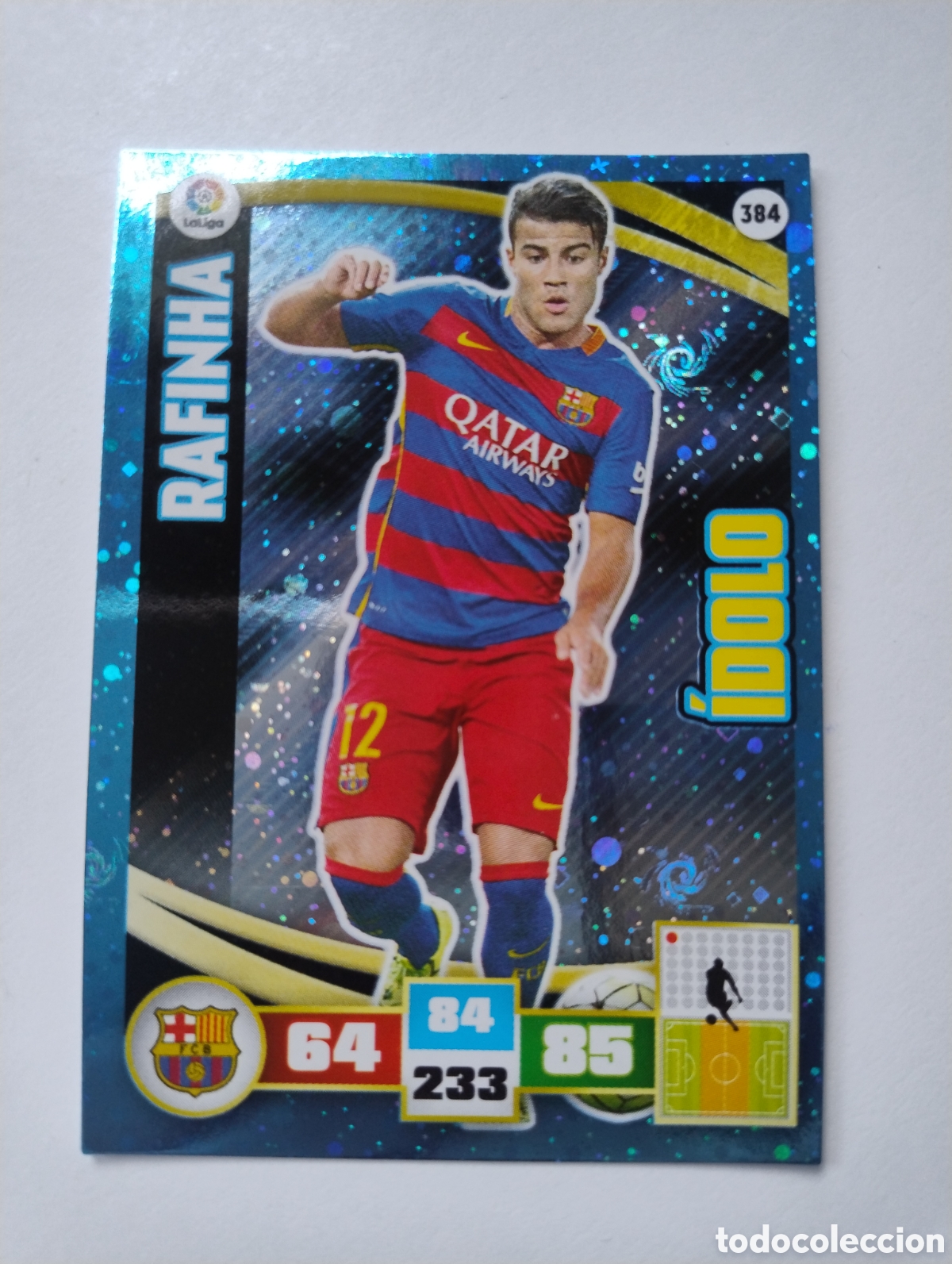Cromos de F&uacute;tbol: 384 - Rafinha - Barcelona - Adrenalyn XL Liga 2015 - 2016 &Iacute;dolo