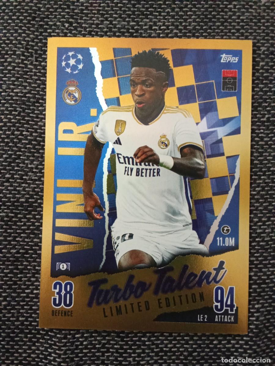 Cromos de F&uacute;tbol: Vinicius turbo talent limited edition real Madrid LE2 match attax champions league 2023-24