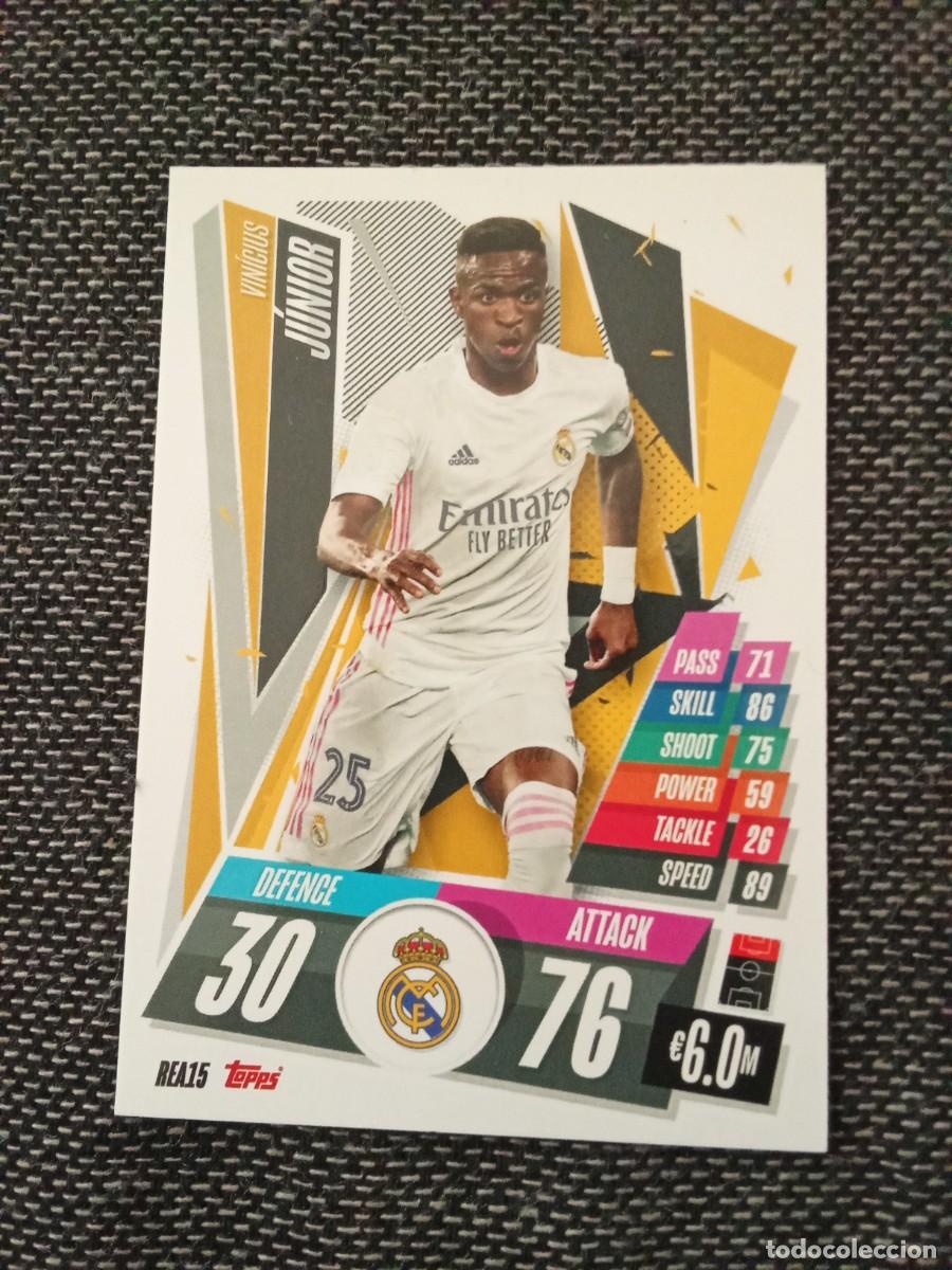 Cromos de F&uacute;tbol: REA15 Vinicius real Madrid match attax champions league 2020-21