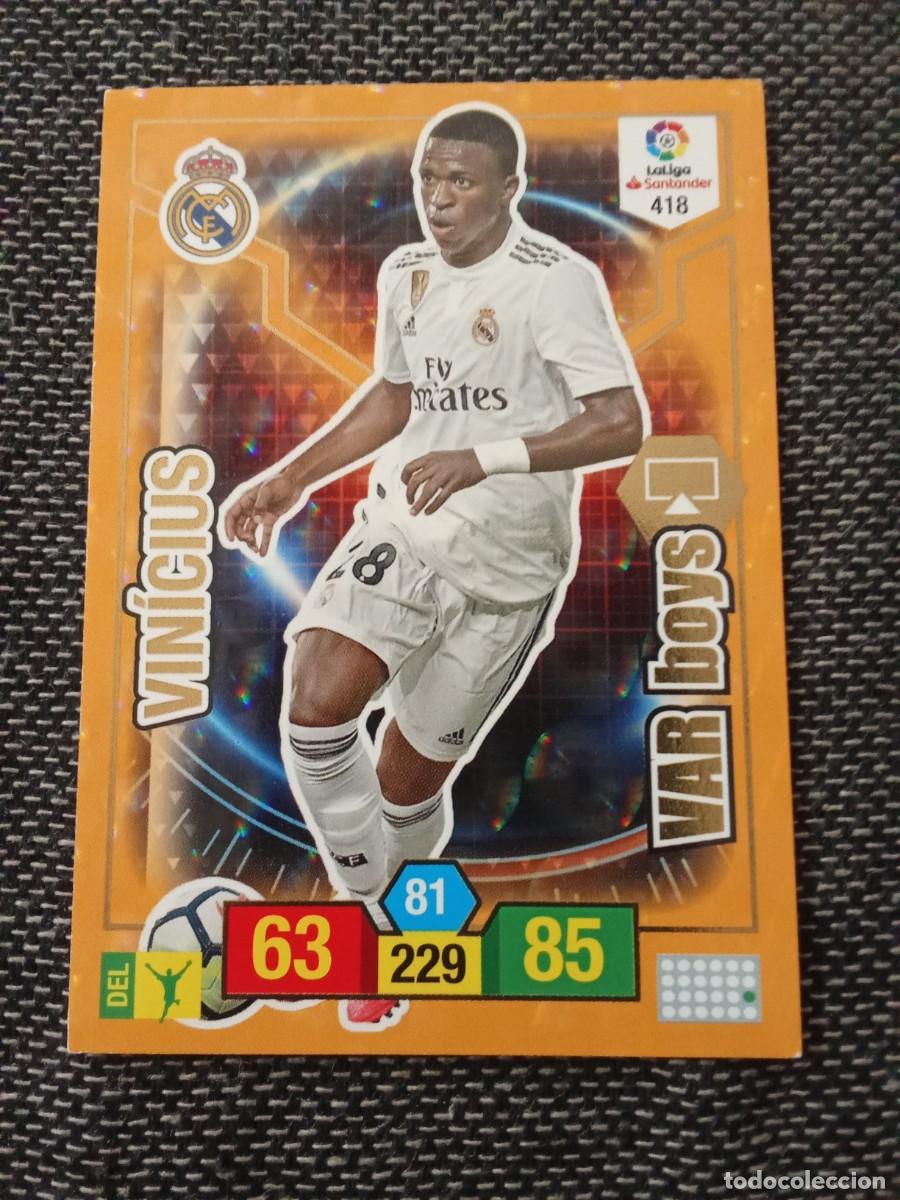 Cromos de F&uacute;tbol: 418 vinicius var boys real Madrid ADRENALYN 2018-19