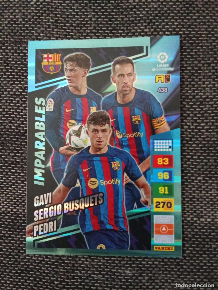 Fu&szlig;ball-Sticker: 438 imparables FC Barcelona ADRENALYN 2022-23 ( Gavi - Sergio Busquets - pedri )