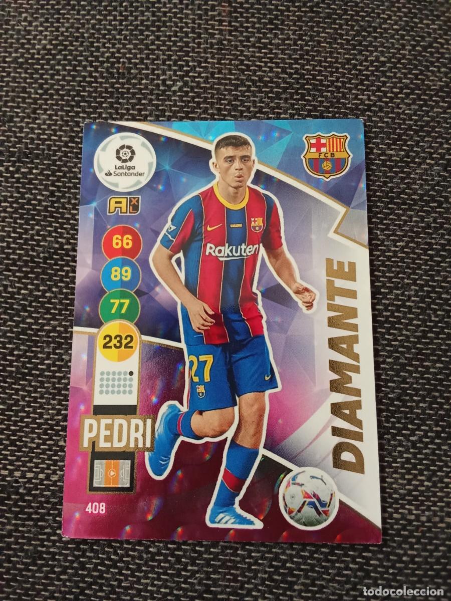 Cromos de F&uacute;tbol: 408 pedri FC Barcelona diamante ADRENALYN 2020-21