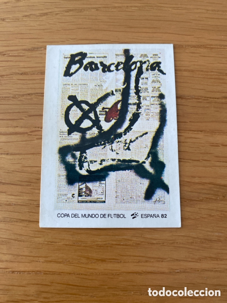 Cromos de F&uacute;tbol: Cromo panini mundial Espa&ntilde;a 82 n&uacute;mero 6 Barcelona - Sticker album world cup Spain 1982
