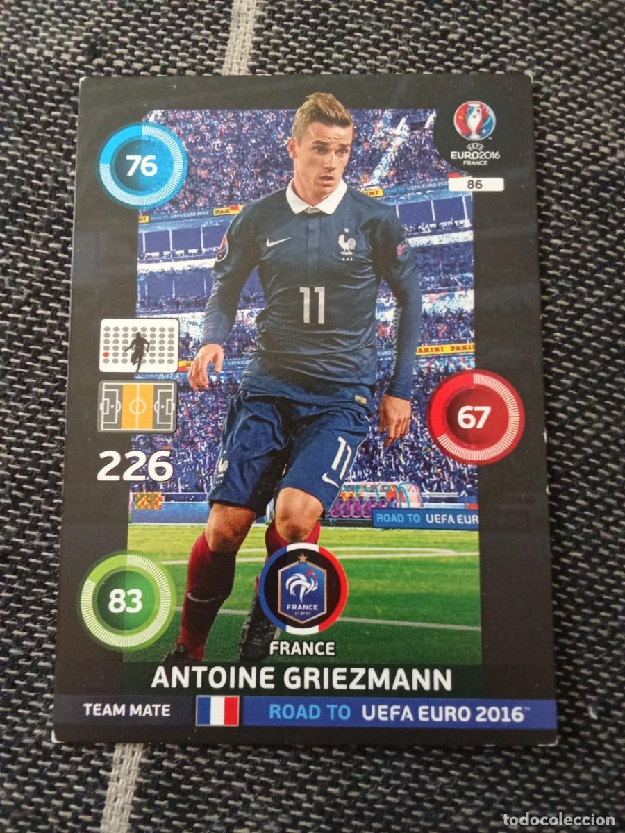 Cromos de F&uacute;tbol: 86 Griezmann Francia ADRENALYN Road to euro 2016 France