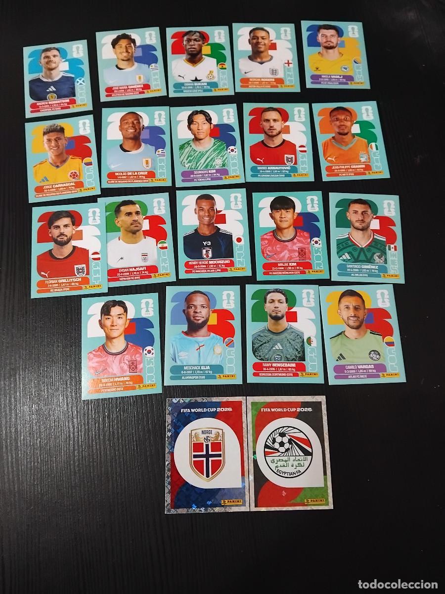 Cromos de F&uacute;tbol: LOTE 21 CROMOS VARIADOS - PANINI FIFA WORLD CUP 2026 - MUNDIAL 2026