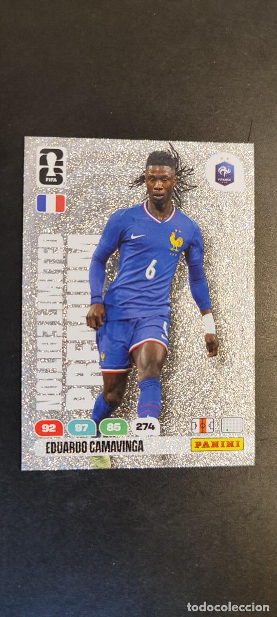 Cromos de F&uacute;tbol: ADRENALYN XL FIFA WORLD CUP 2026 CARD LIMITED EDITION PREMIUM CAMAVINGA FRANCIA # PANINI