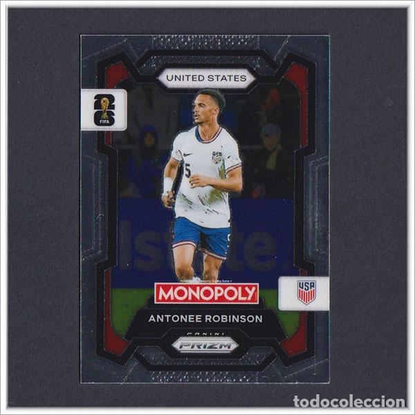 Cromos de F&uacute;tbol: FIFA WORLD CUP 2026 PANINI PRIZM MONOPOLY ANTONEE ROBINSON 52 USA EEUU COLECCI&Oacute;N ALBUM MUNDIAL