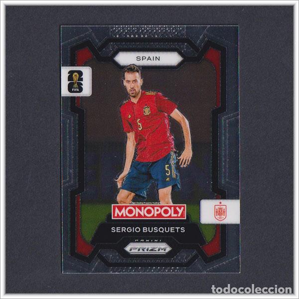 Cromos de F&uacute;tbol: FIFA WORLD CUP 2026 PANINI PRIZM MONOPOLY SERGIO BUSQUETS 45 ESPA&Ntilde;A COLECCI&Oacute;N ALBUM MUNDIAL