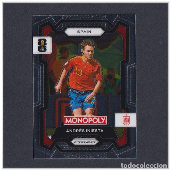 Cromos de F&uacute;tbol: FIFA WORLD CUP 2026 PANINI PRIZM MONOPOLY ANDRES INIESTA 43 ESPA&Ntilde;A COLECCI&Oacute;N ALBUM MUNDIAL