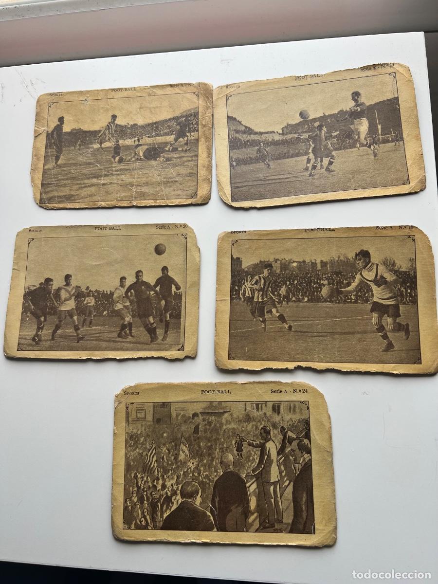 Fu&szlig;ball-Sticker: 5 CROMOS FUTBOL CACAO JUNCOSA SPORTS FOOT-BALL A&Ntilde;OS 20
