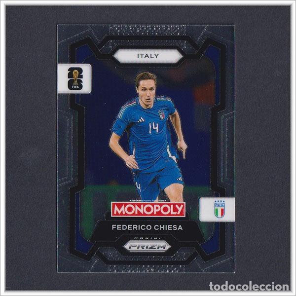 Cromos de F&uacute;tbol: FIFA WORLD CUP 2026 PANINI PRIZM MONOPOLY FEDERICO CHIESA 35 ITALIA COLECCI&Oacute;N ALBUM MUNDIAL