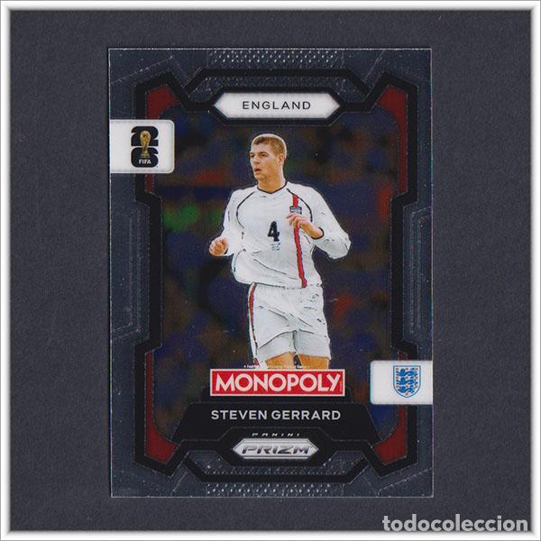 Cartes &agrave; collectionner de Football: FIFA WORLD CUP 2026 PANINI PRIZM MONOPOLY STEVEN GERRARD 23 INGLATERRA COLECCI&Oacute;N ALBUM MUNDIAL