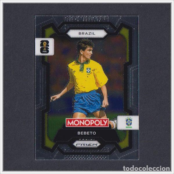 Cartes &agrave; collectionner de Football: FIFA WORLD CUP 2026 PANINI PRIZM MONOPOLY BEBETO 20 BRASIL COLECCI&Oacute;N ALBUM MUNDIAL