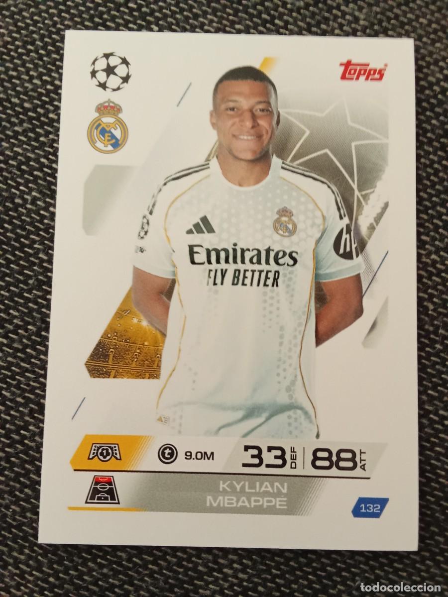 Cromos de F&uacute;tbol: 132 mbappe real Madrid topps Match attax champions league 2025-26