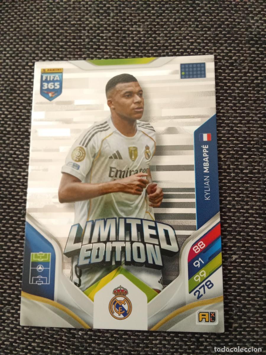 Cromos de F&uacute;tbol: Mbappe real Madrid limited edition ADRENALYN fifa 365 2026