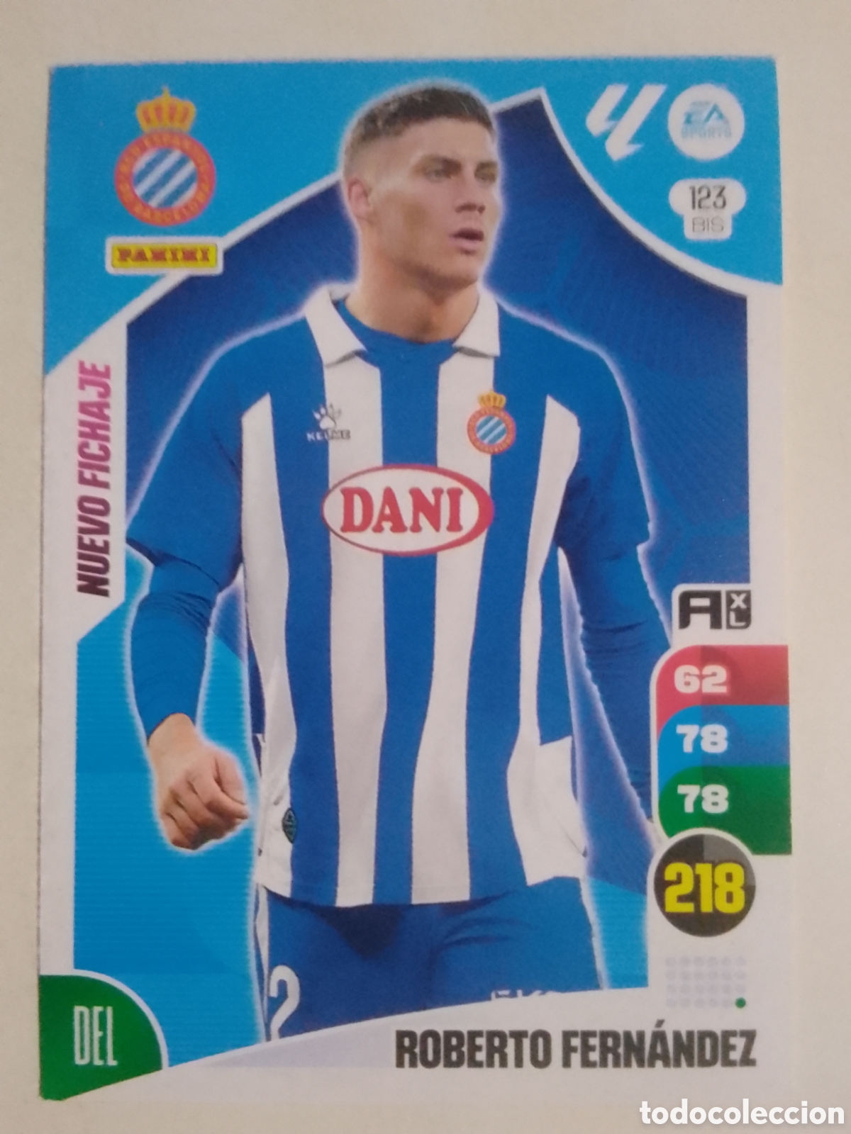 Cromos de F&uacute;tbol: Adrenalyn XL 2024-25 n&deg; 123 BIS Roberto Fern&aacute;ndez &bull; Espanyol. NUEVO FICHAJE.