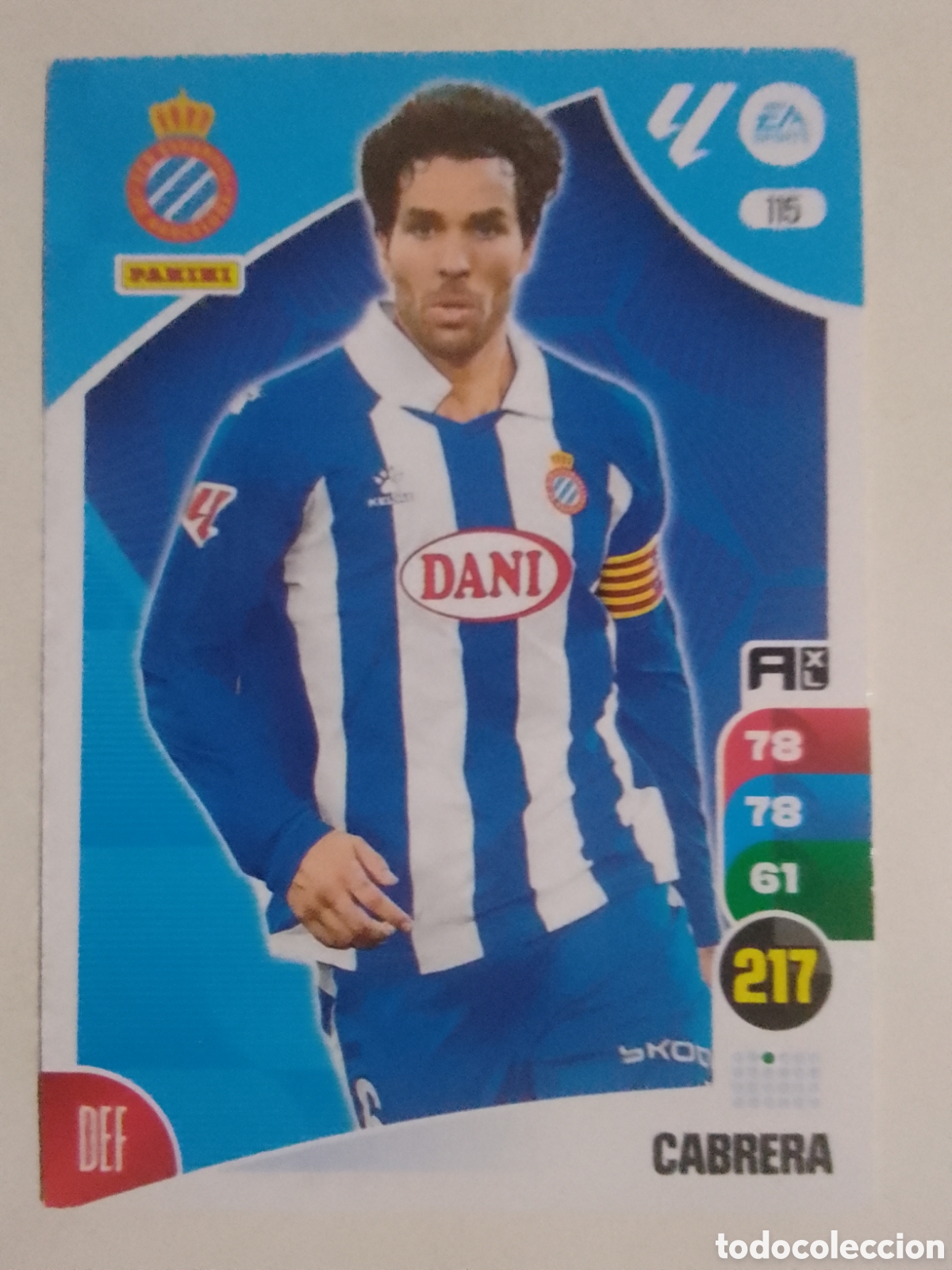 Cromos de F&uacute;tbol: Adrenalyn XL 2024-25 n&deg; 115 Cabrera &bull; Espanyol.