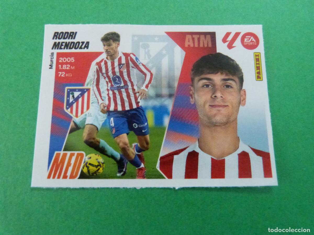 Cromos de F&uacute;tbol: CROMO FUTBOL RODRI MENDOZA ATLETICO MADRID SIN PEGAR FICHAJE N&ordm; 5 INVIERNO LIGA ESTE 2025-2026/25-26