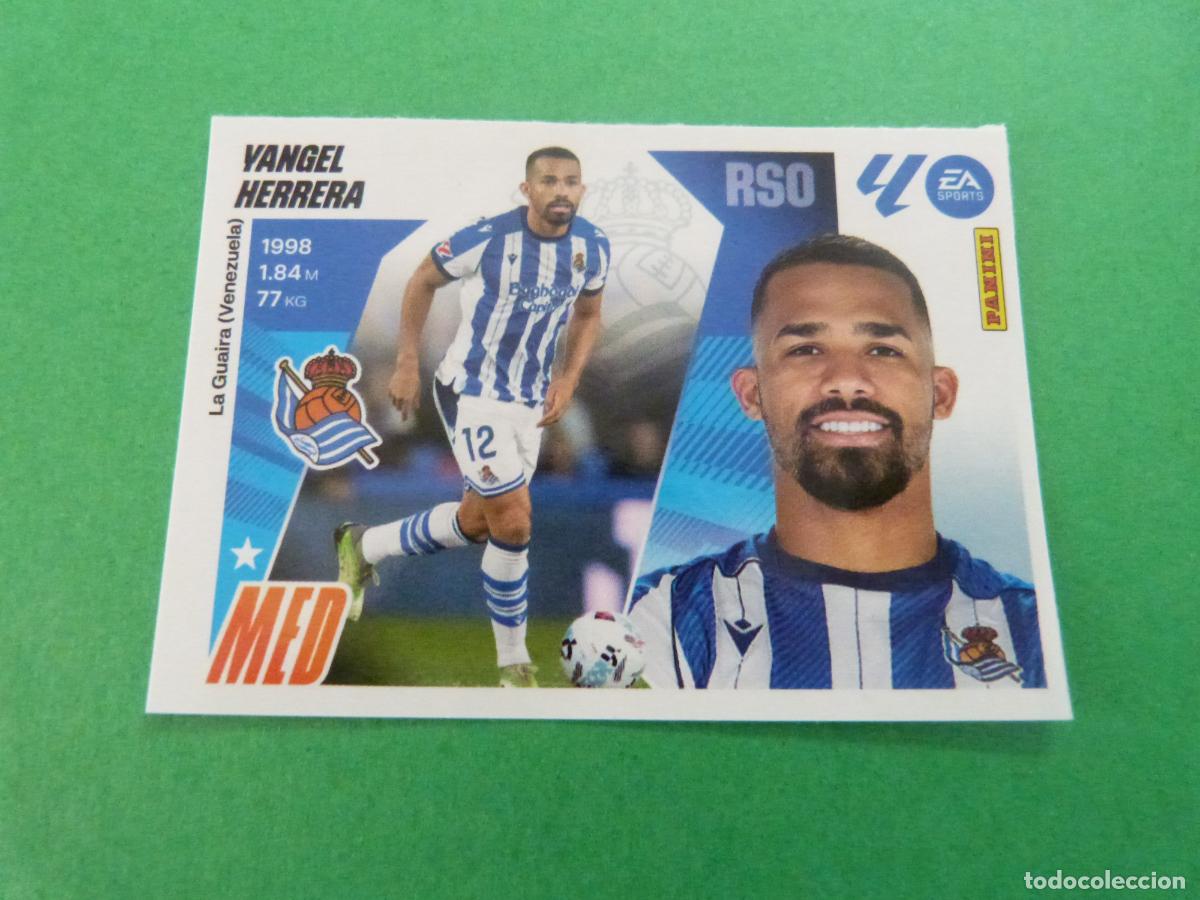 Cromos de F&uacute;tbol: CROMO FUTBOL YANGEL HERRERA REAL SOCIEDAD SIN PEGAR FICHAJE N&ordm; 31 INVIERNO LIGA ESTE 2025-2026/25-26