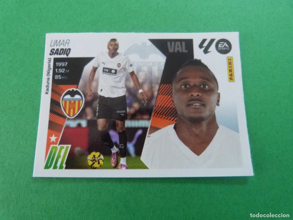 Cromos de F&uacute;tbol: CROMO FUTBOL SADIQ VALENCIA C.F. SIN PEGAR FICHAJE N&ordm; 36 INVIERNO LIGA ESTE 2025-2026/25-26