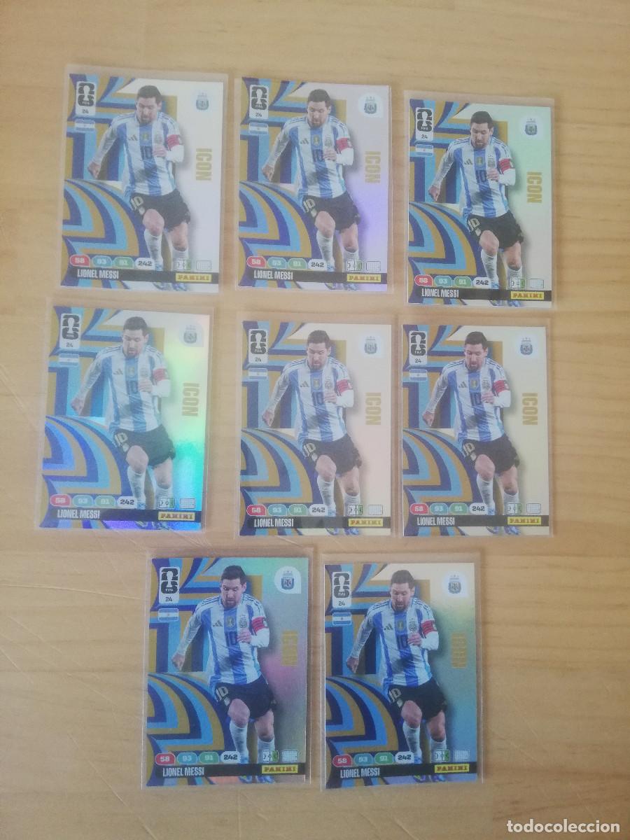 Cromos de F&uacute;tbol: Messi (x8) ICON Mundial 2026